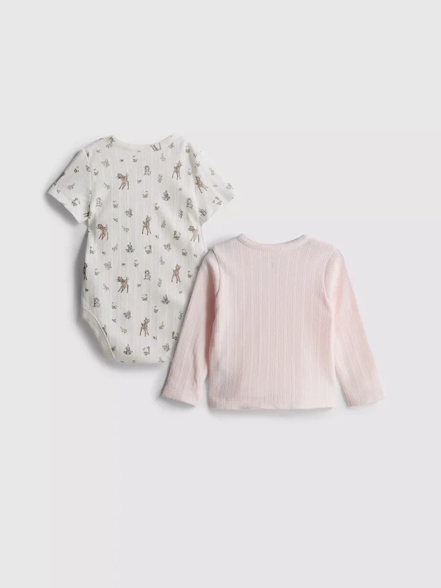 0-18mths | disney's bambi onesie and cardigan newborn set