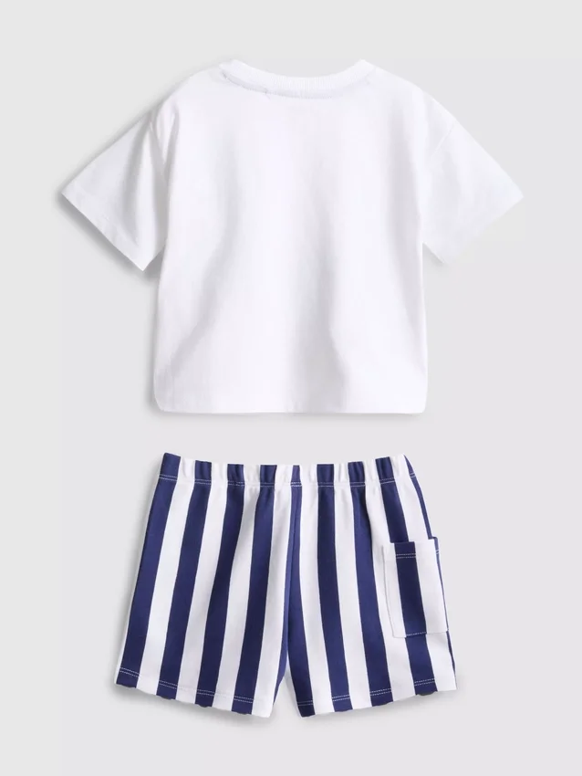 0-36mths | disney's donald duck boxy t-shirt and shorts set