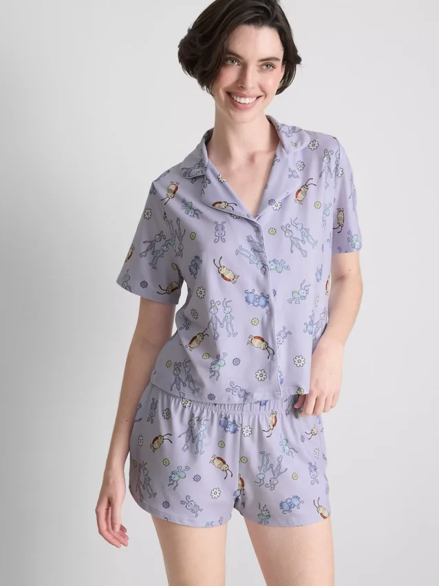 Disney pixar's a bug's life boyfriend shorty pajamas