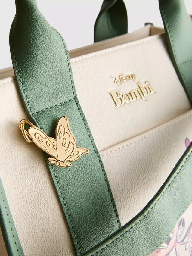 Disney's bambi faux leather tote bag