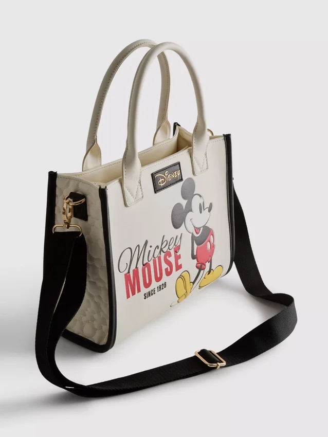 Disney's mickey and friends faux leather tote bag