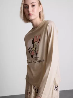 Disney’s minnie mouse cotton printed pajamas