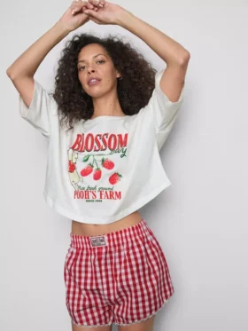 Disney’s winnie the pooh gingham shorty pajamas