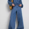 Paula echevarrÃa cotton-rich denim wide-leg pants
