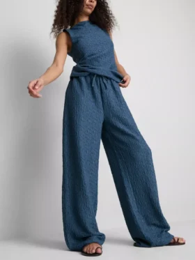 Paula echevarrÃa crinkle wide leg pants