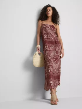 Paula echevarrÃa paisley column midi dress