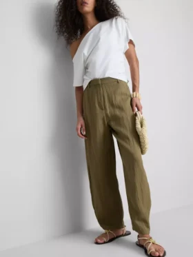 Paula echevarrÃa textured barrel-leg pants