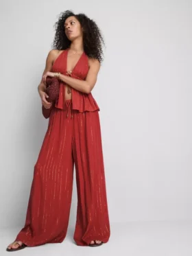 Paula echevarrÃa wide leg sparkle pants